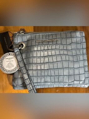 French Connection Croc Embossed Pouches/Wristlets